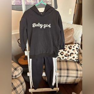 Cute matching sweat suite